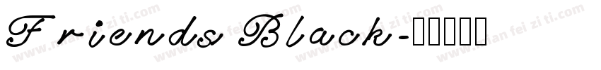 Friends Black字体转换